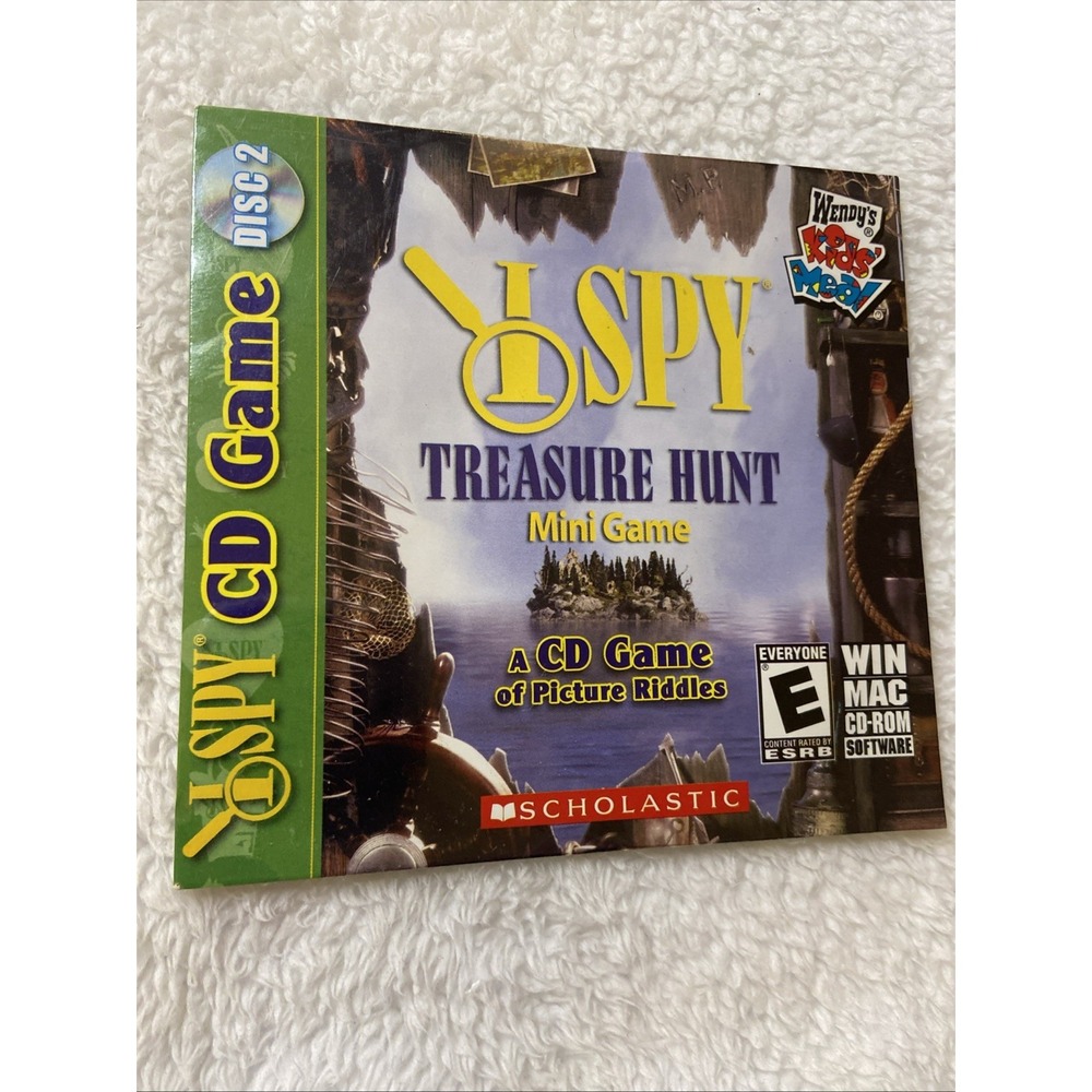 Wendy's Kids Meal I Spy PC CD Game Disc 2 Treasure Hunt Mini Game Scholastic NIP